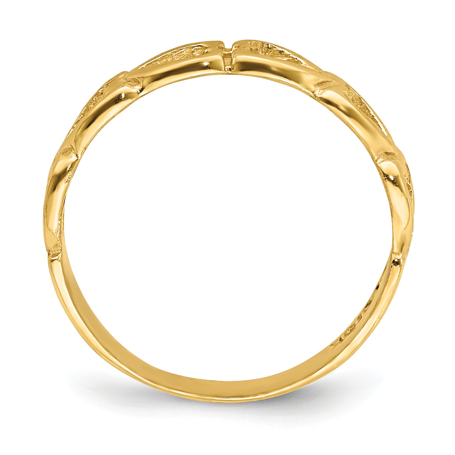 14k Open Hearts Baby Ring Secondary image