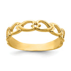 14k Open Hearts Baby Ring