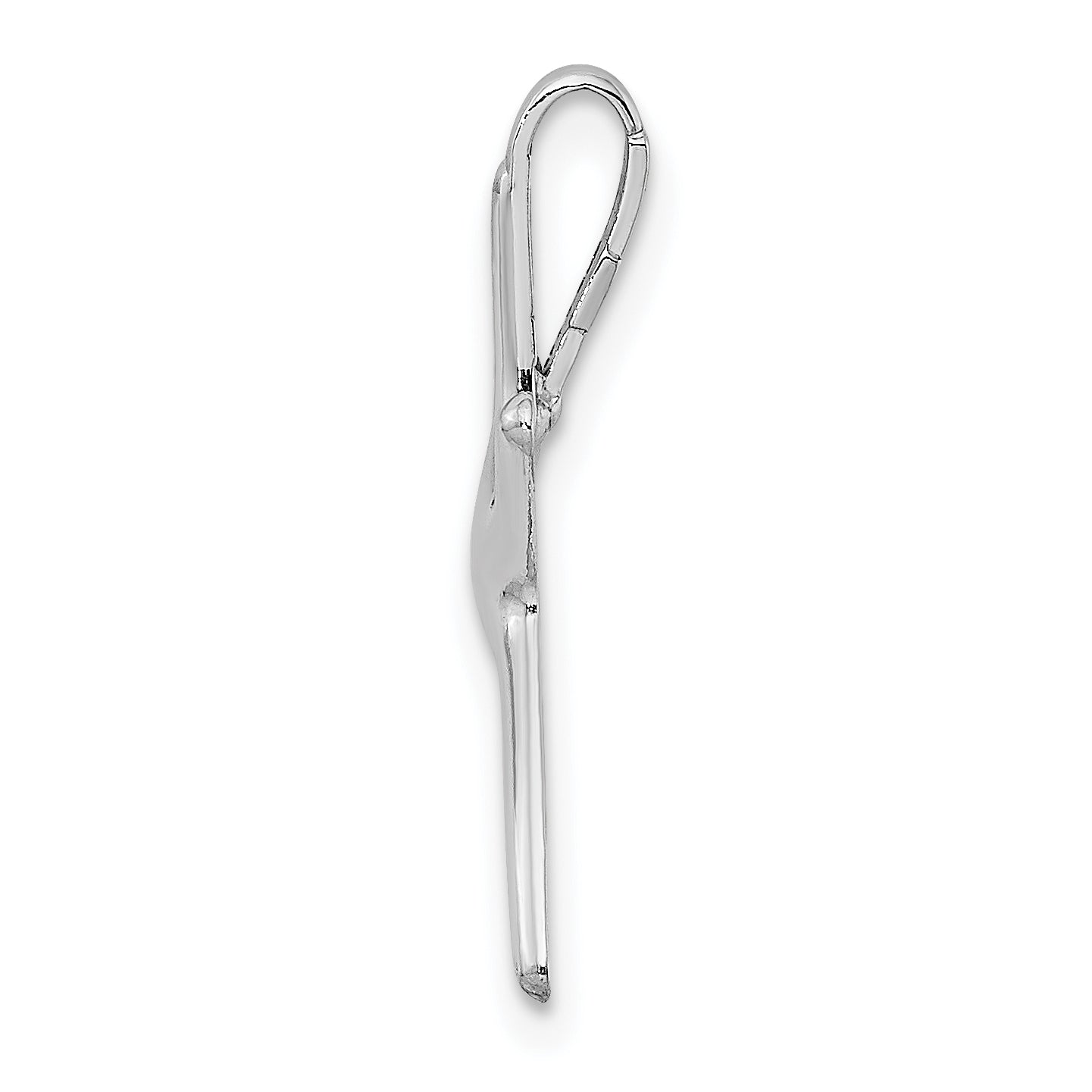 14k White Gold Starfish Chain Slide Secondary image
