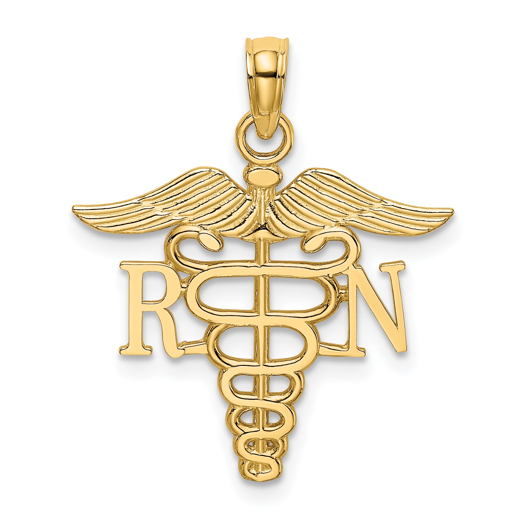 14k RN Caduceus Charm Main image