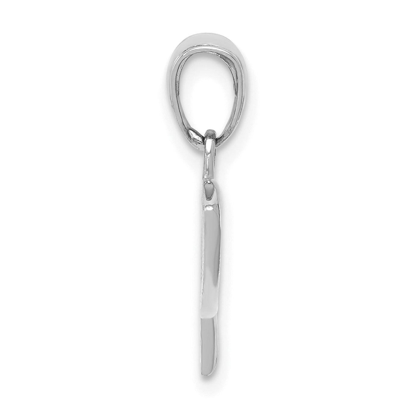 14k White Gold Ichthus Fish Pendant Secondary image
