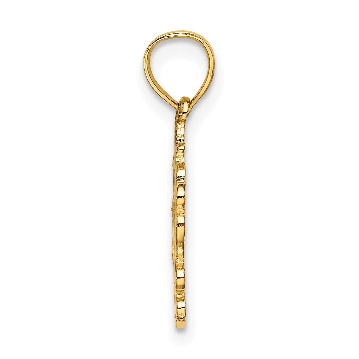 14K LOVE with Heart Charm Secondary image