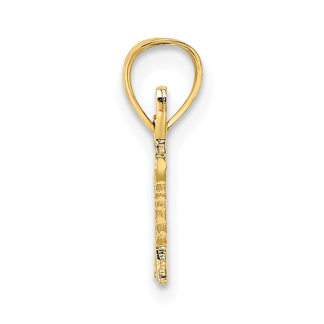 14K Polished and Textured SPECIAL Charm Secondary image