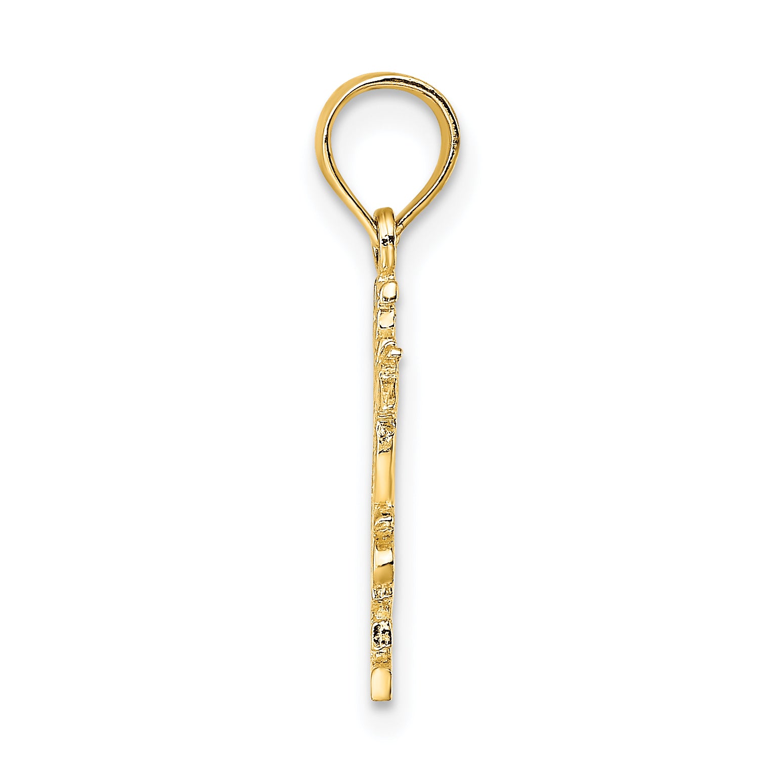 14K HE LOVES ME Heart Charm Secondary image