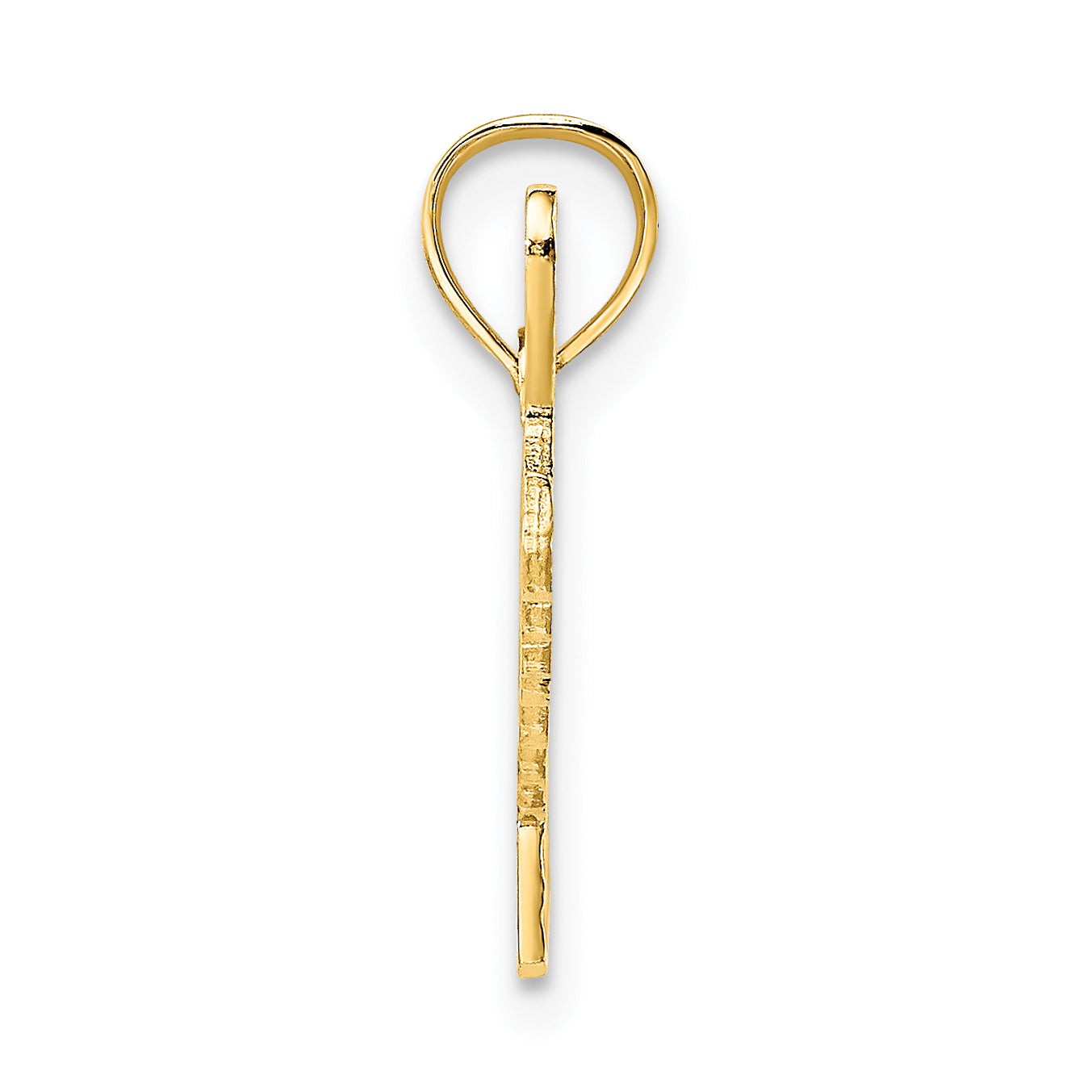 14K Polished and Textured SPECIAL Charm Secondary image