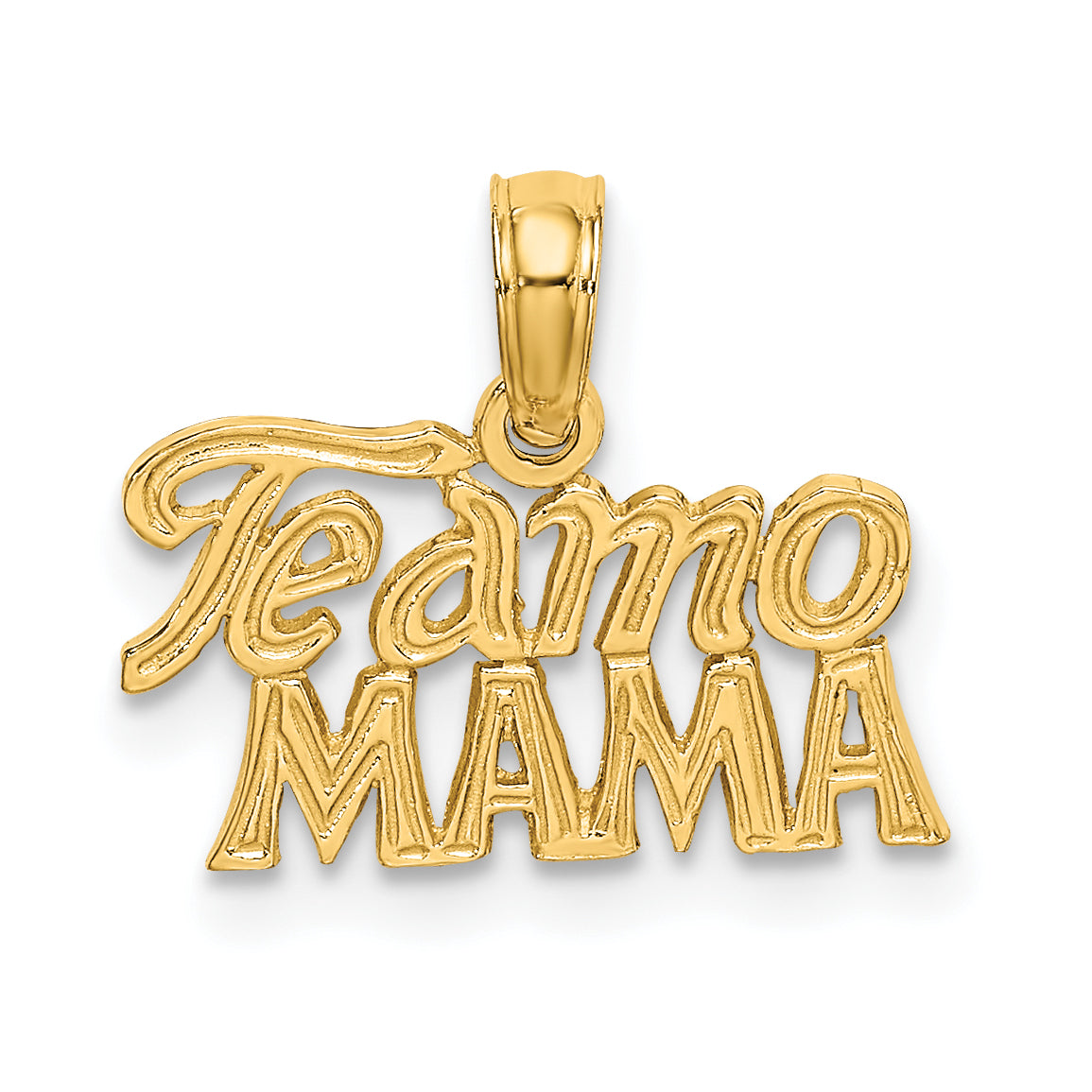 14K TE AMO MAMA Charm Main image