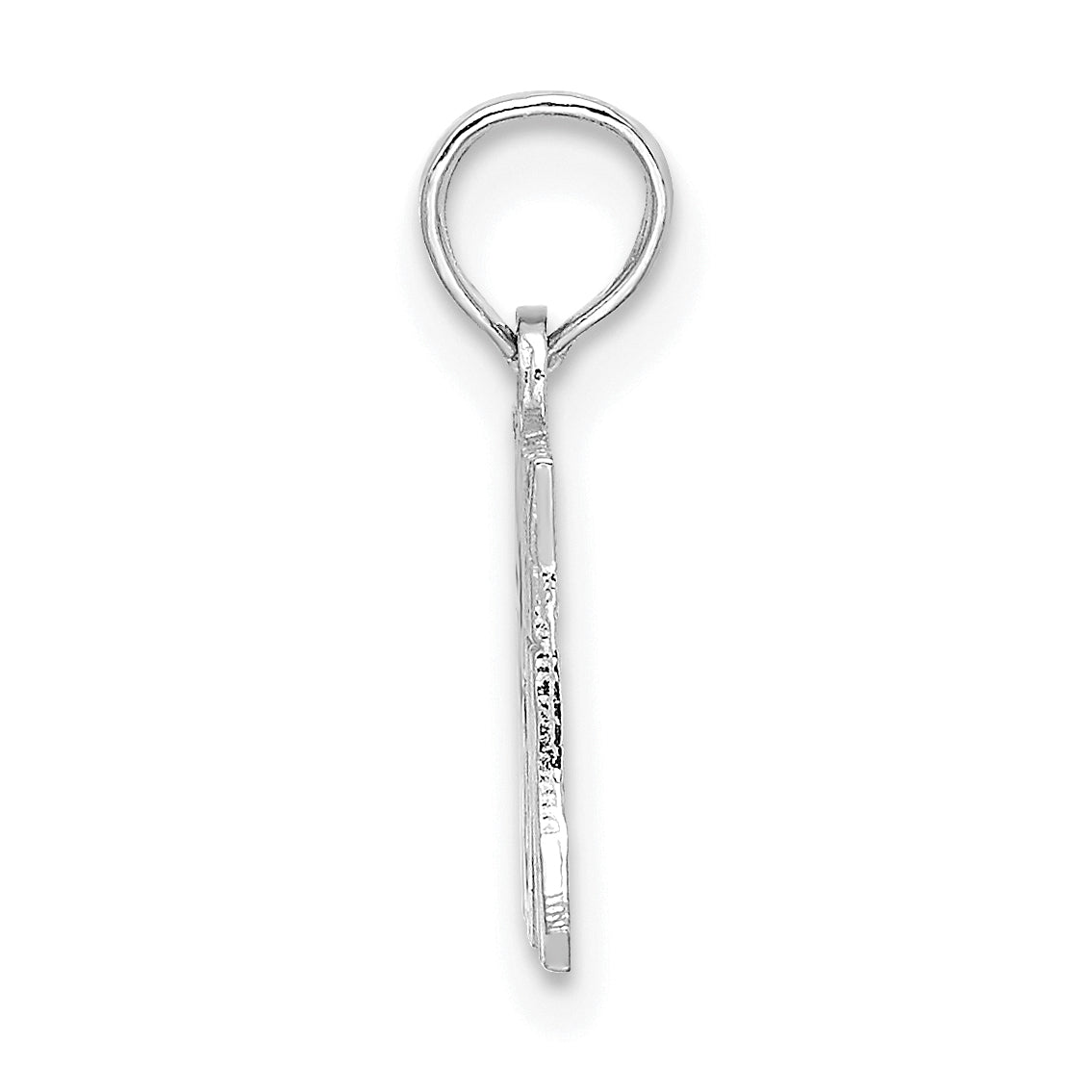 14K White Gold I HEART MY MOM Pendant Secondary image