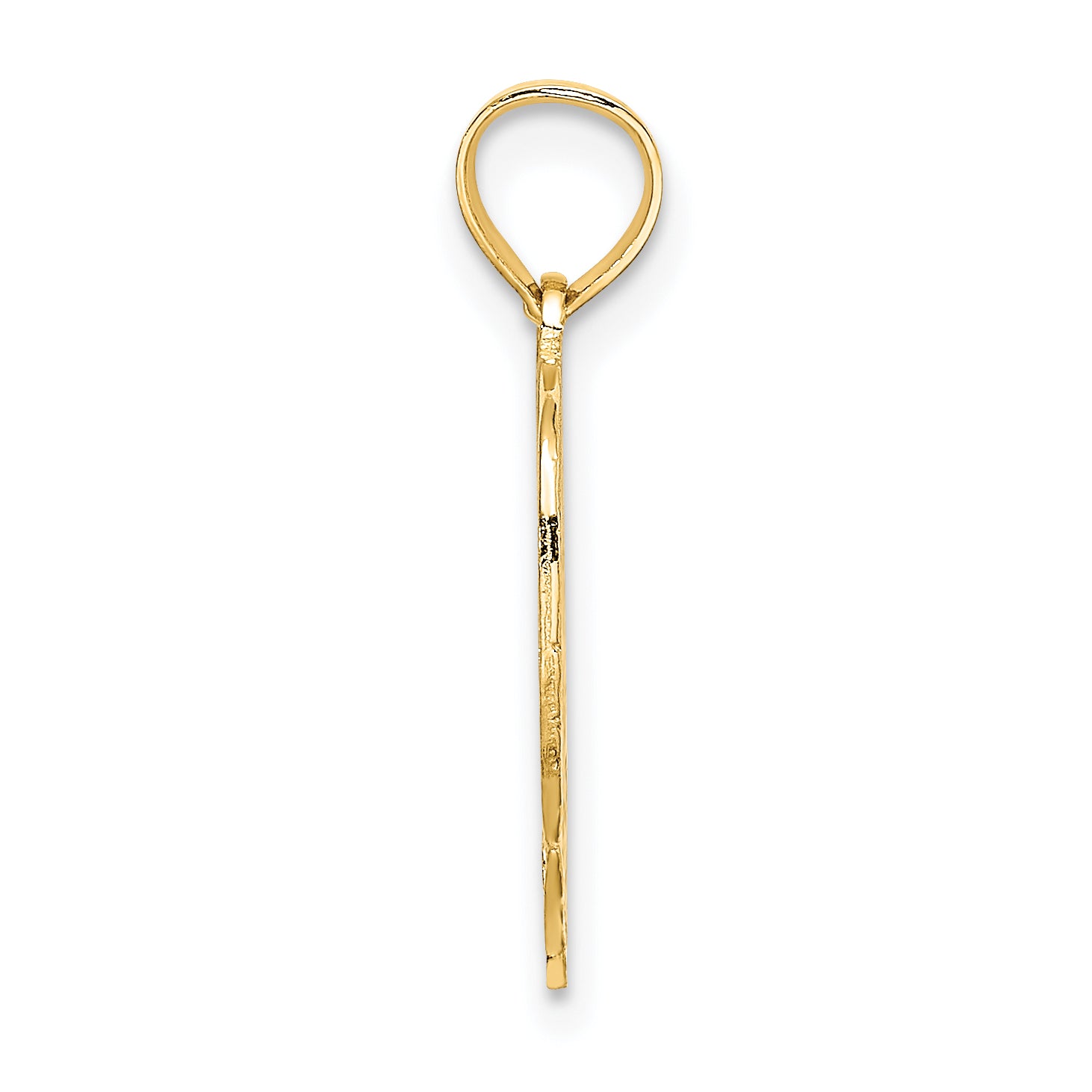 14K MOM in Heart Charm