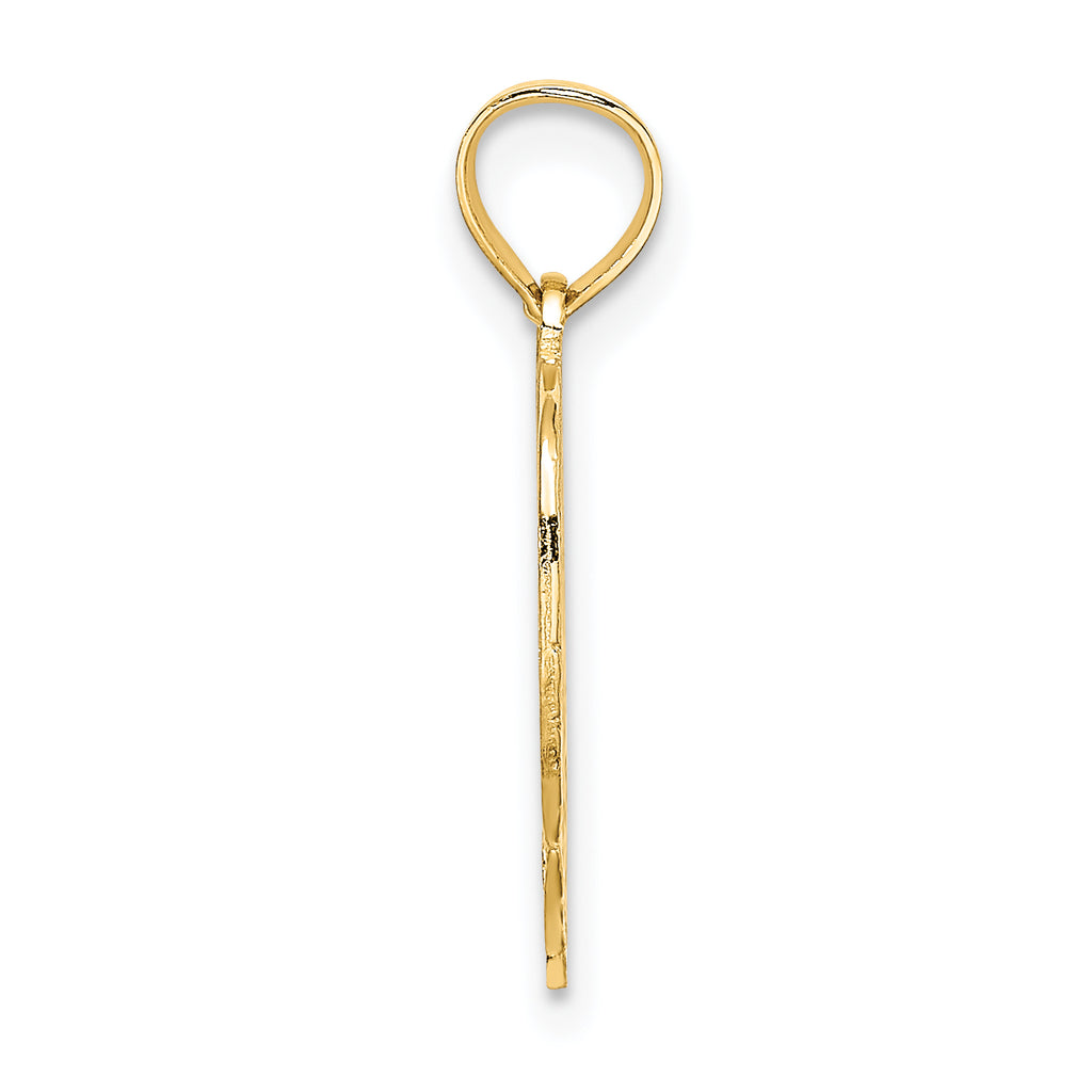 14K MOM in Heart Charm