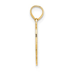 14K MOM in Heart Charm