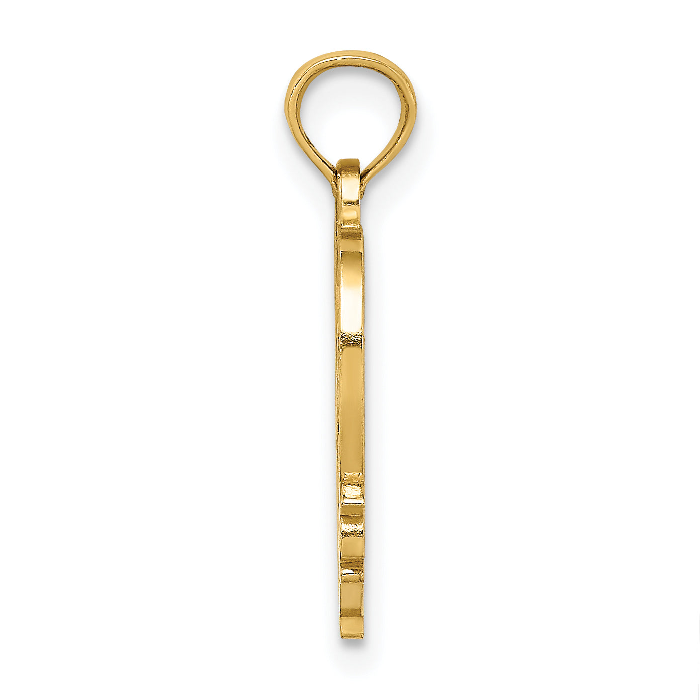 14K #1 MOTHER in Heart Frame Charm Secondary image