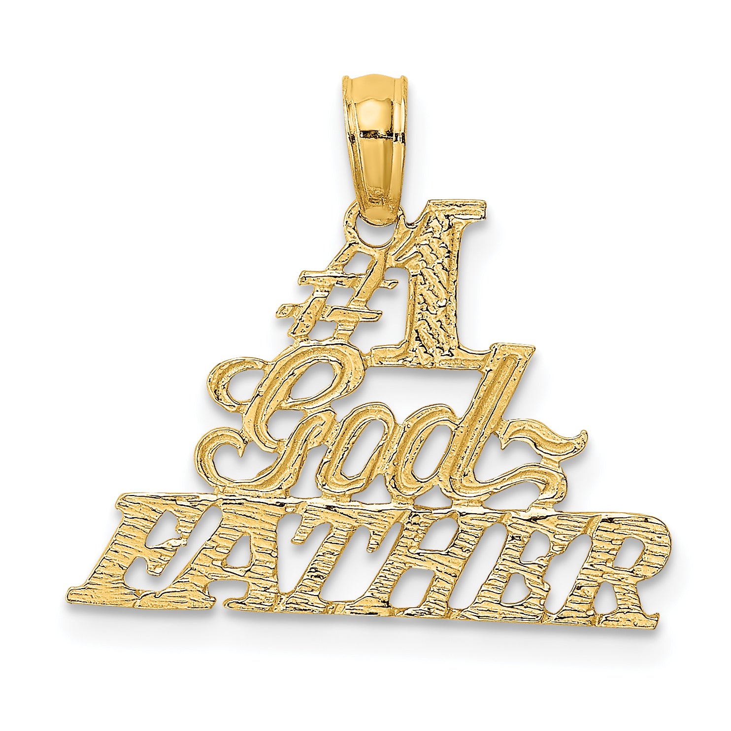 14k #1 GODFATHER Charm Main image