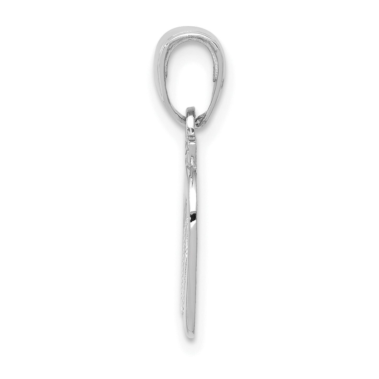 14k White Gold New York Skyline in Apple Pendant Secondary image