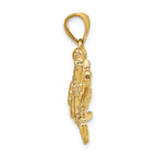 10K None Large Blue Crab Pendant - view 2
