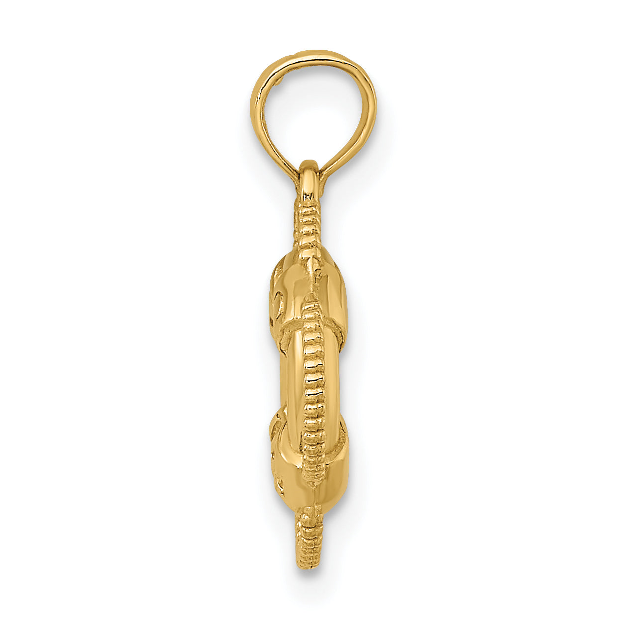 14K 3D Lifesaver Charm Secondary image