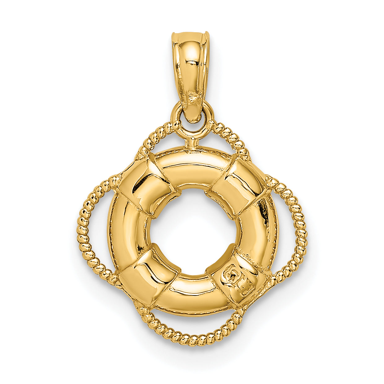14K 3D Lifesaver Charm Main image