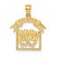 14K Comedy/Tragedy Drama Story in Frame Charm