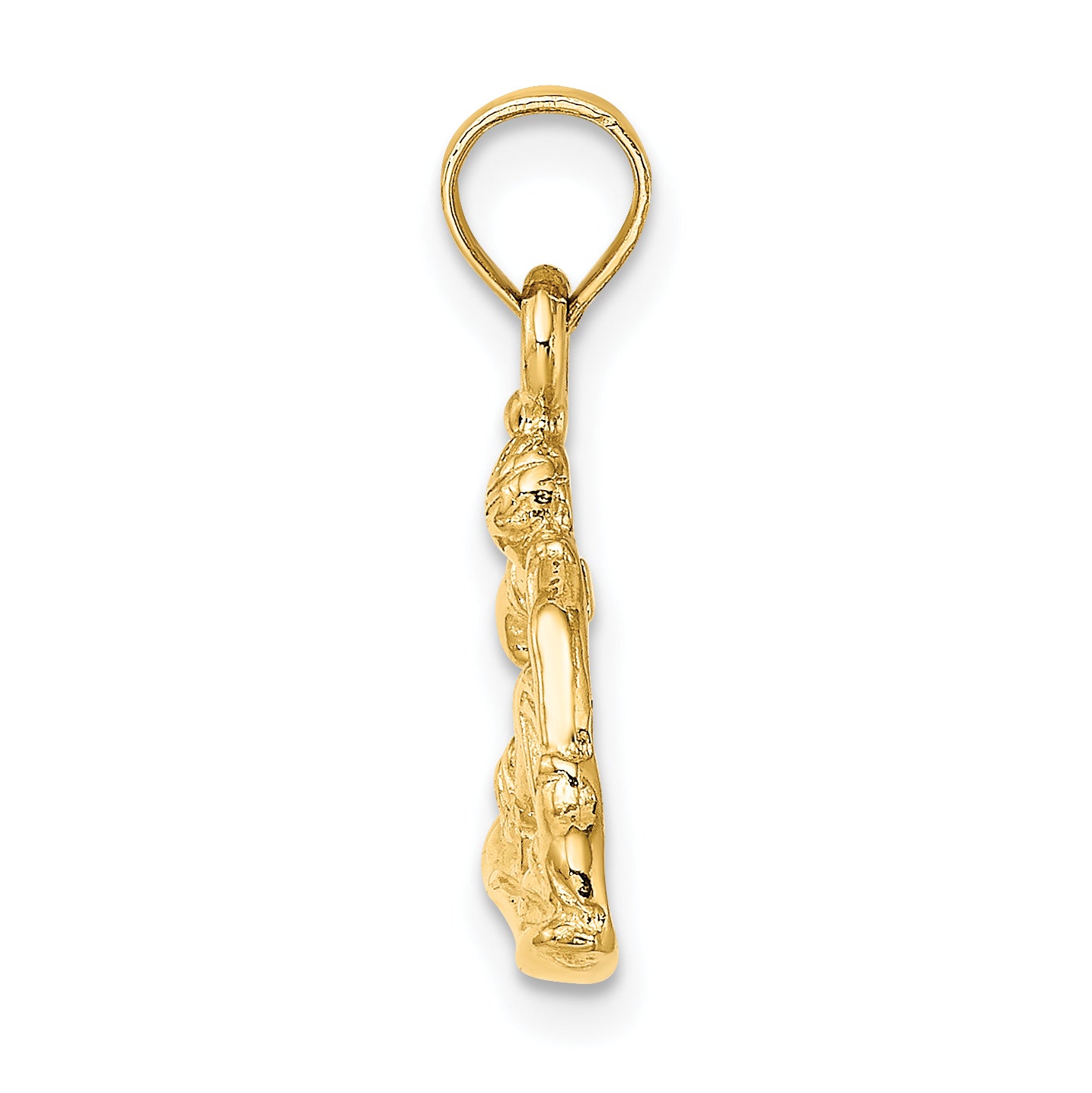 14K Snowboarder Charm Secondary image