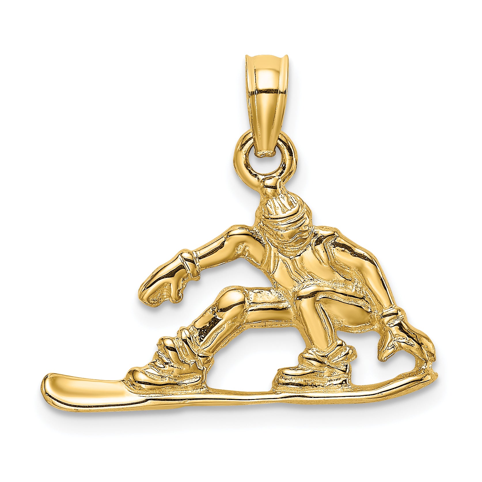 14K Snowboarder Charm Main image