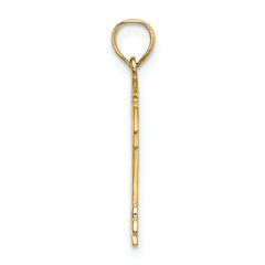 14K Hockey Story Framed Charm