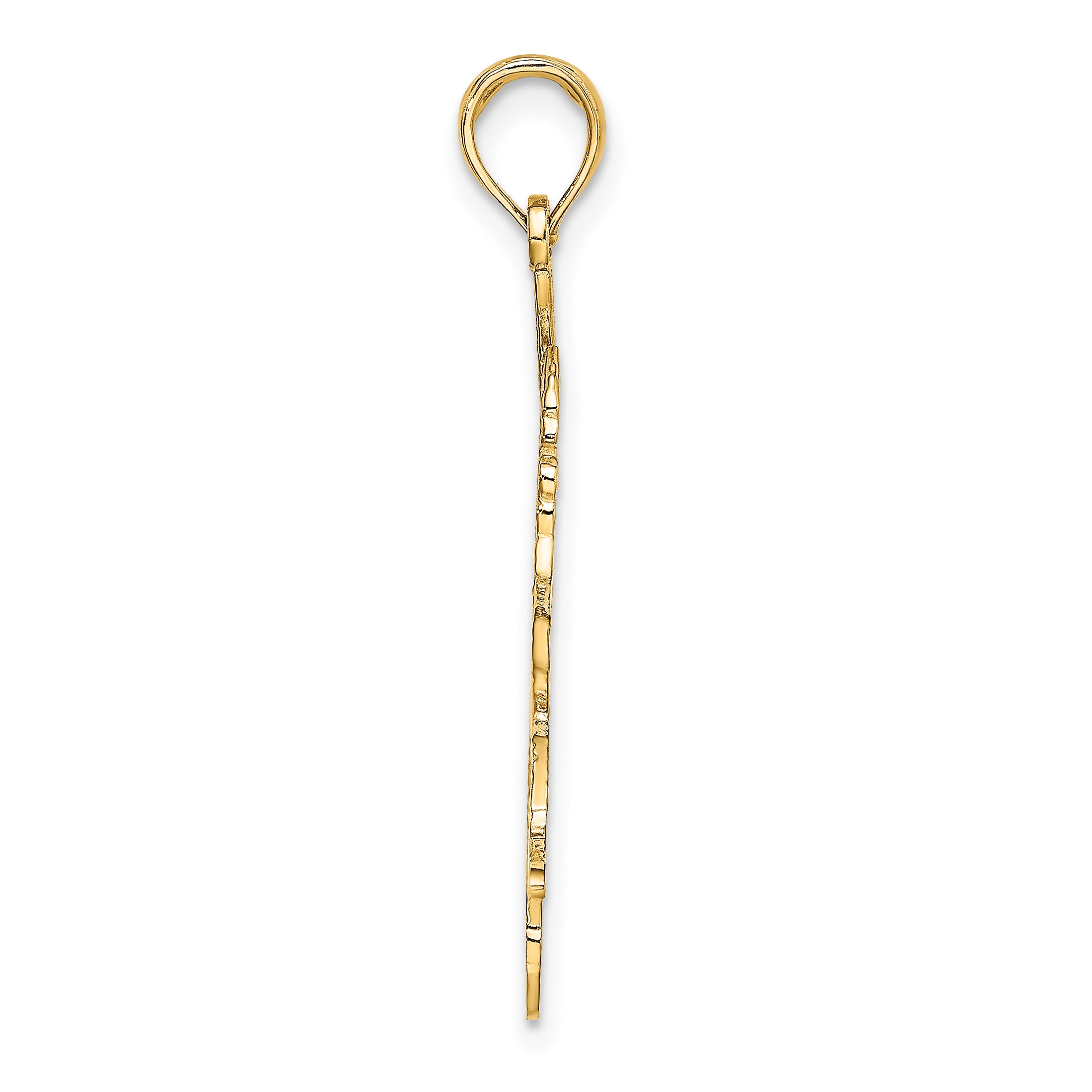 14K Baseball Batter Charm Secondary image