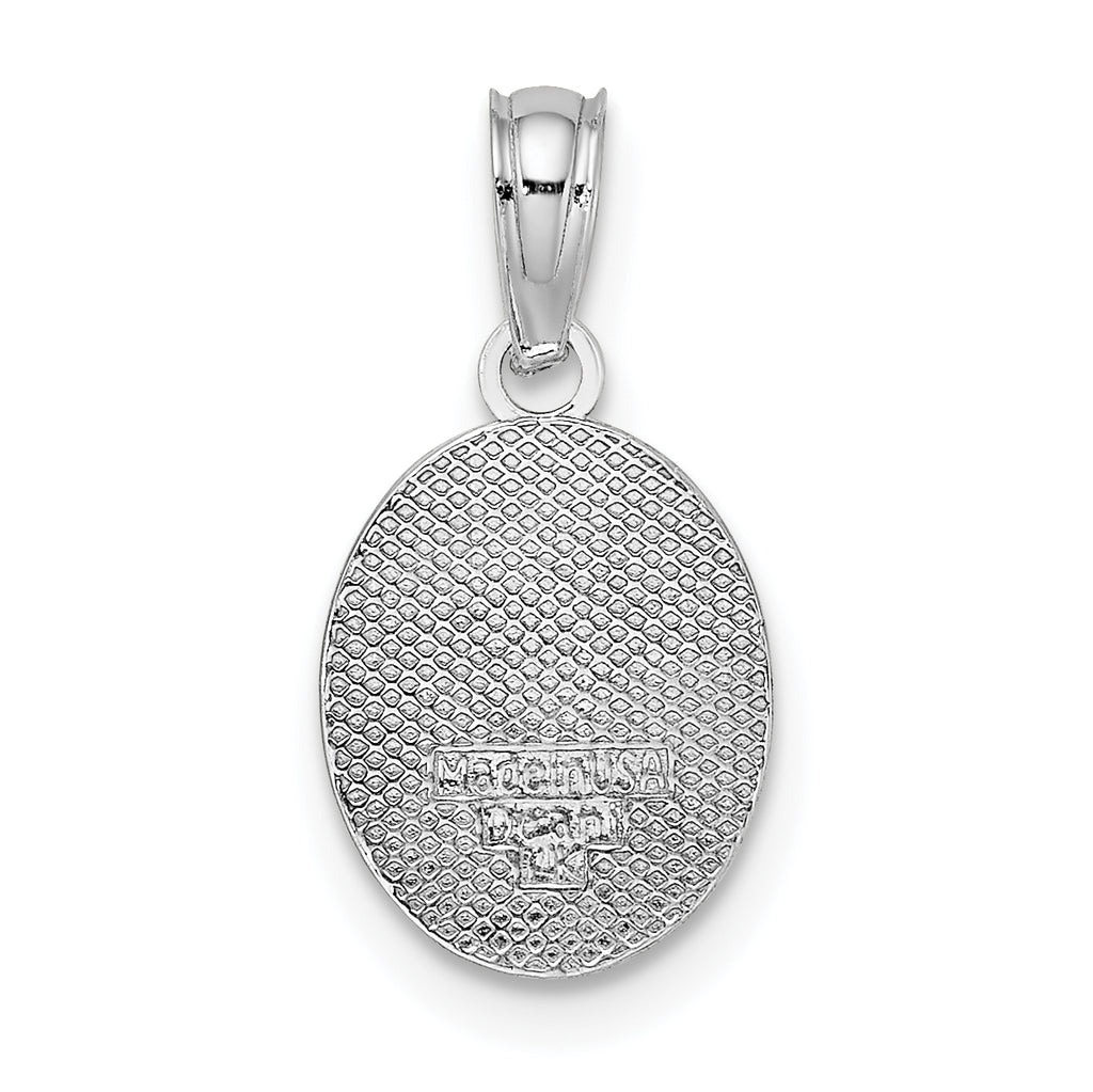 14K White Gold Mini Fleur de Lis Charm