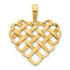 14k Fancy Heart Pendant