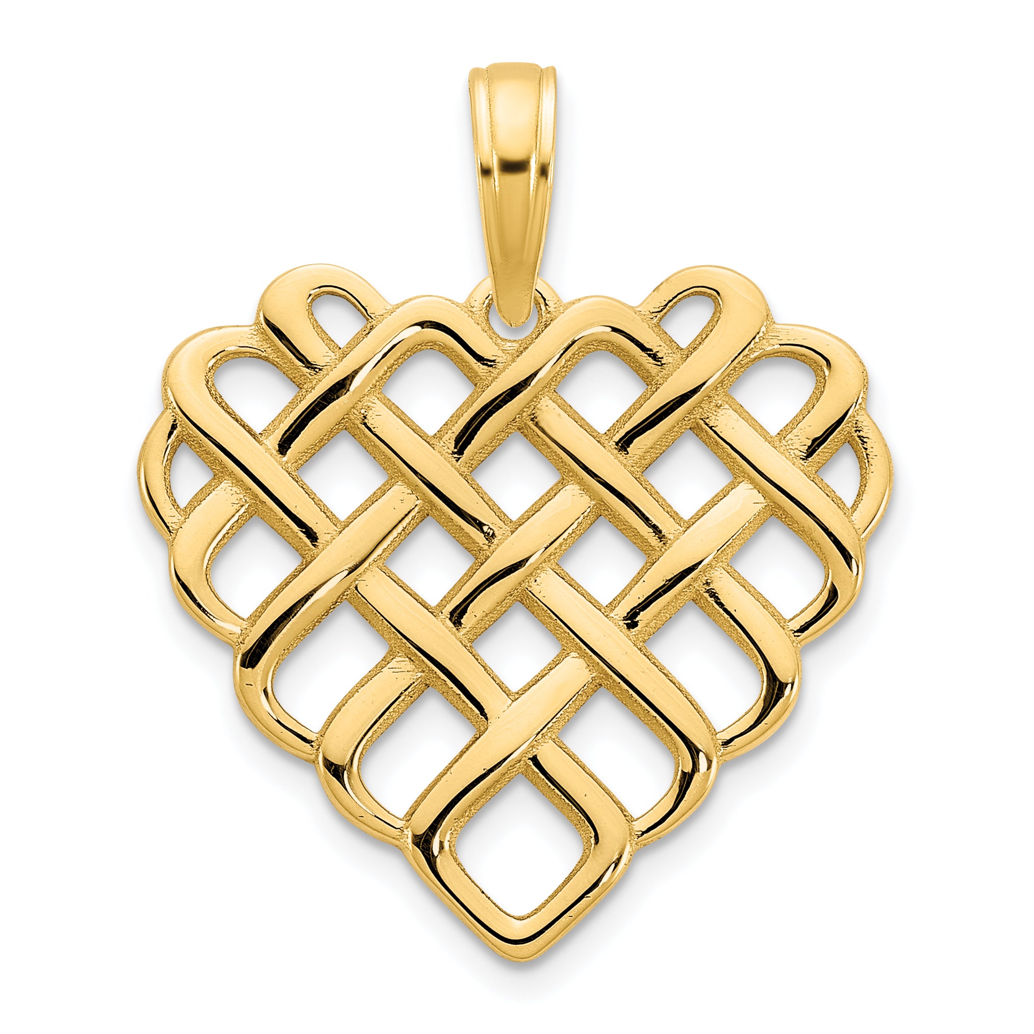14k Fancy Heart Pendant Main image