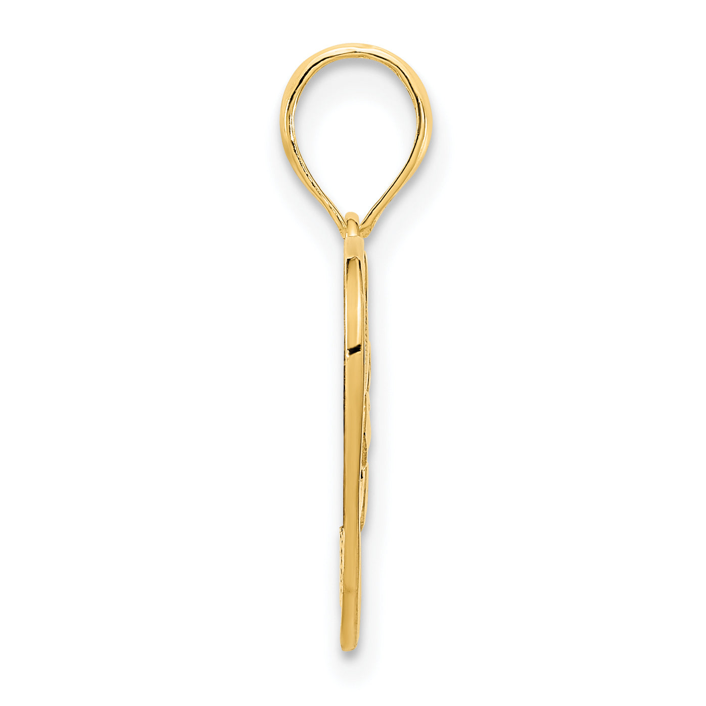 14ky Fancy Heart Pendant