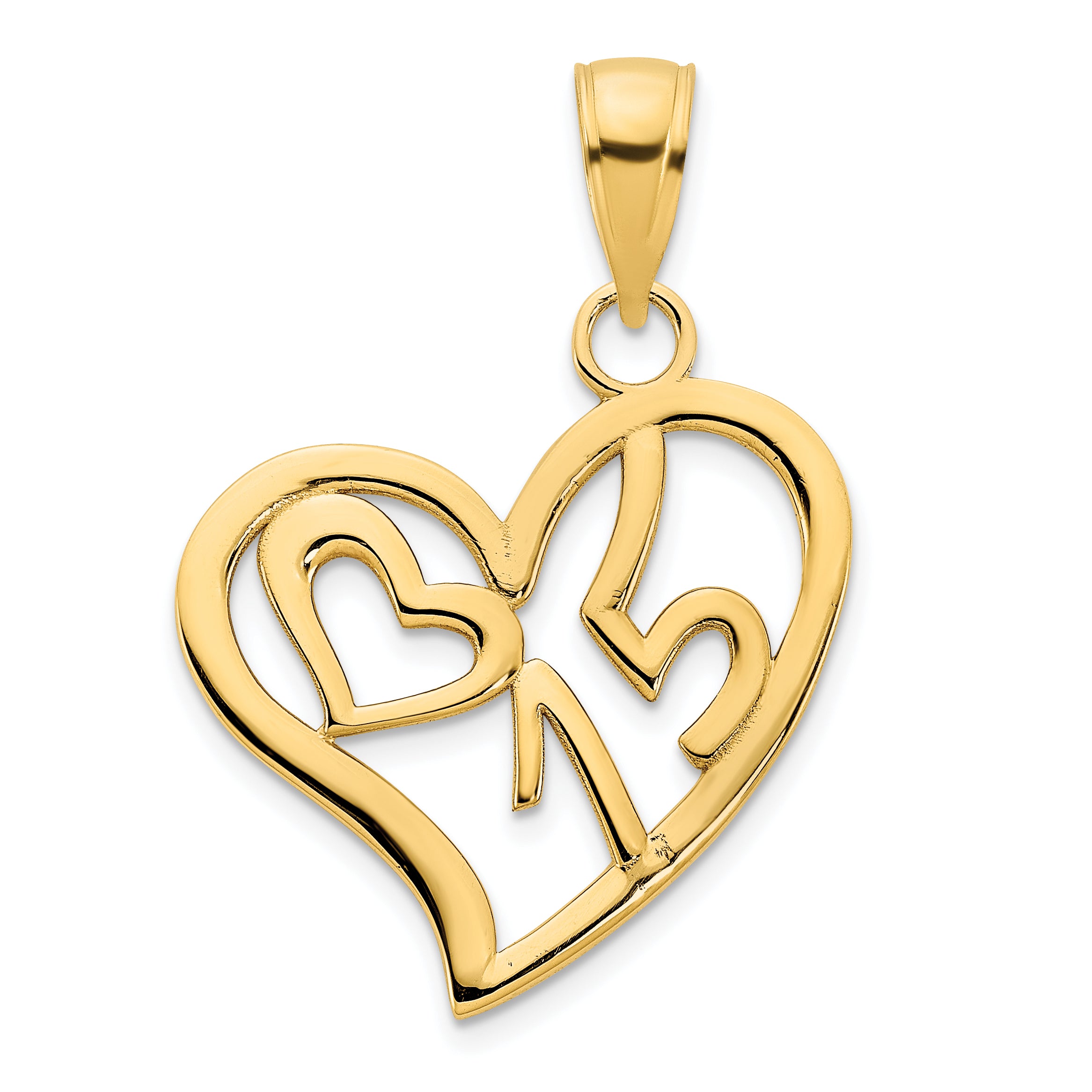 14k  #15 Heart Pendant Main image