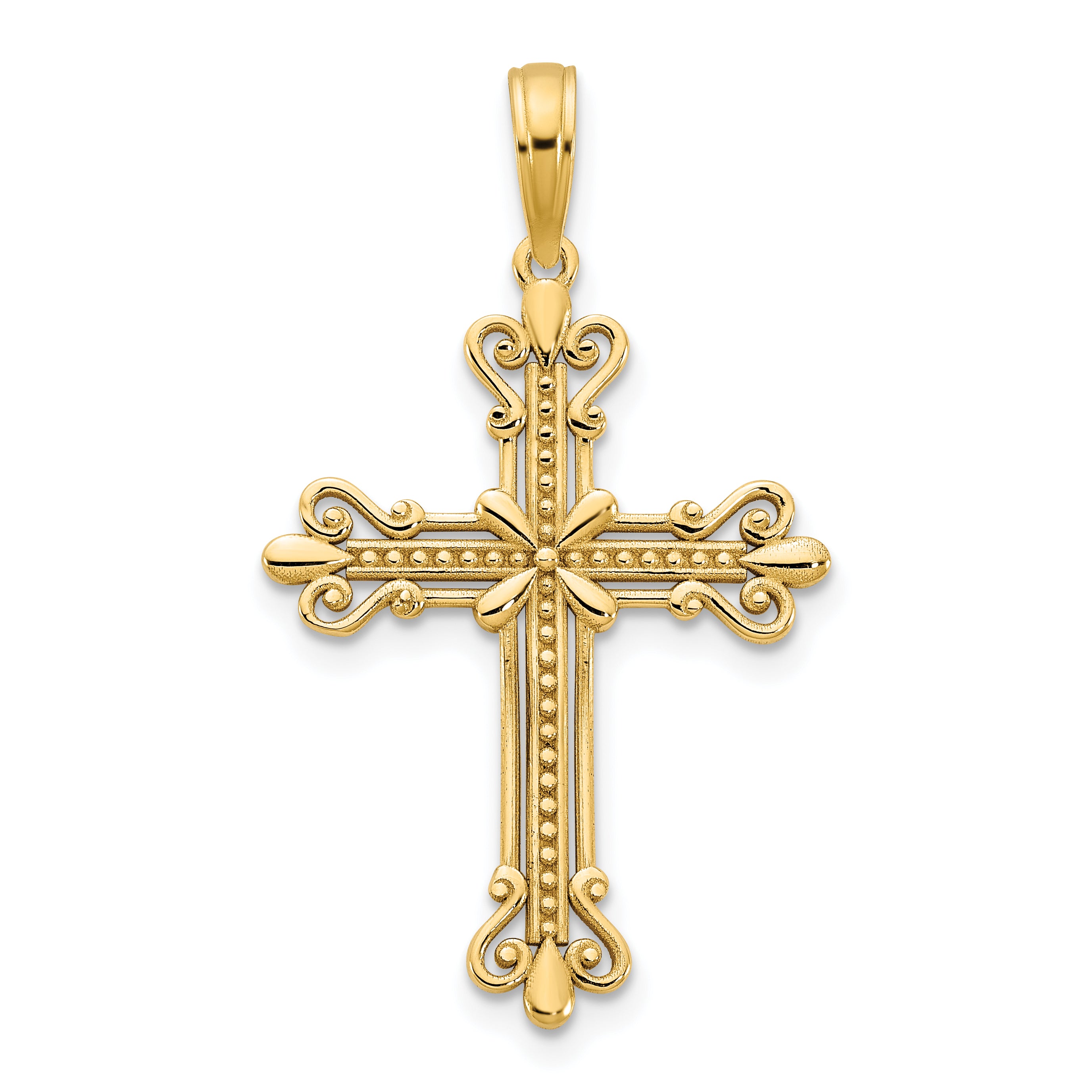 14k Fancy Cross Pendant Main image