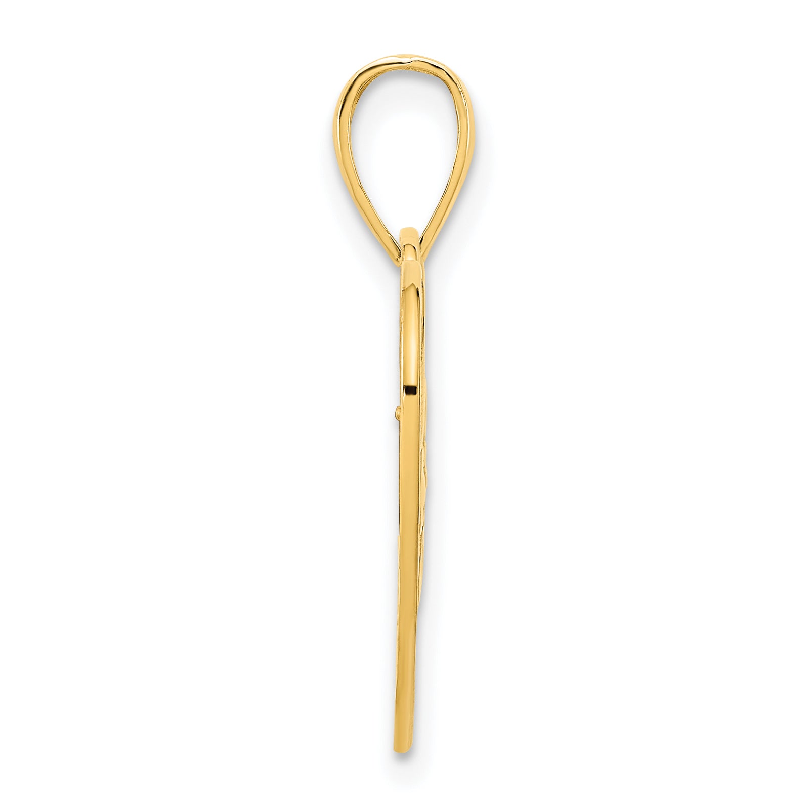 14ky Fancy Heart Pendant