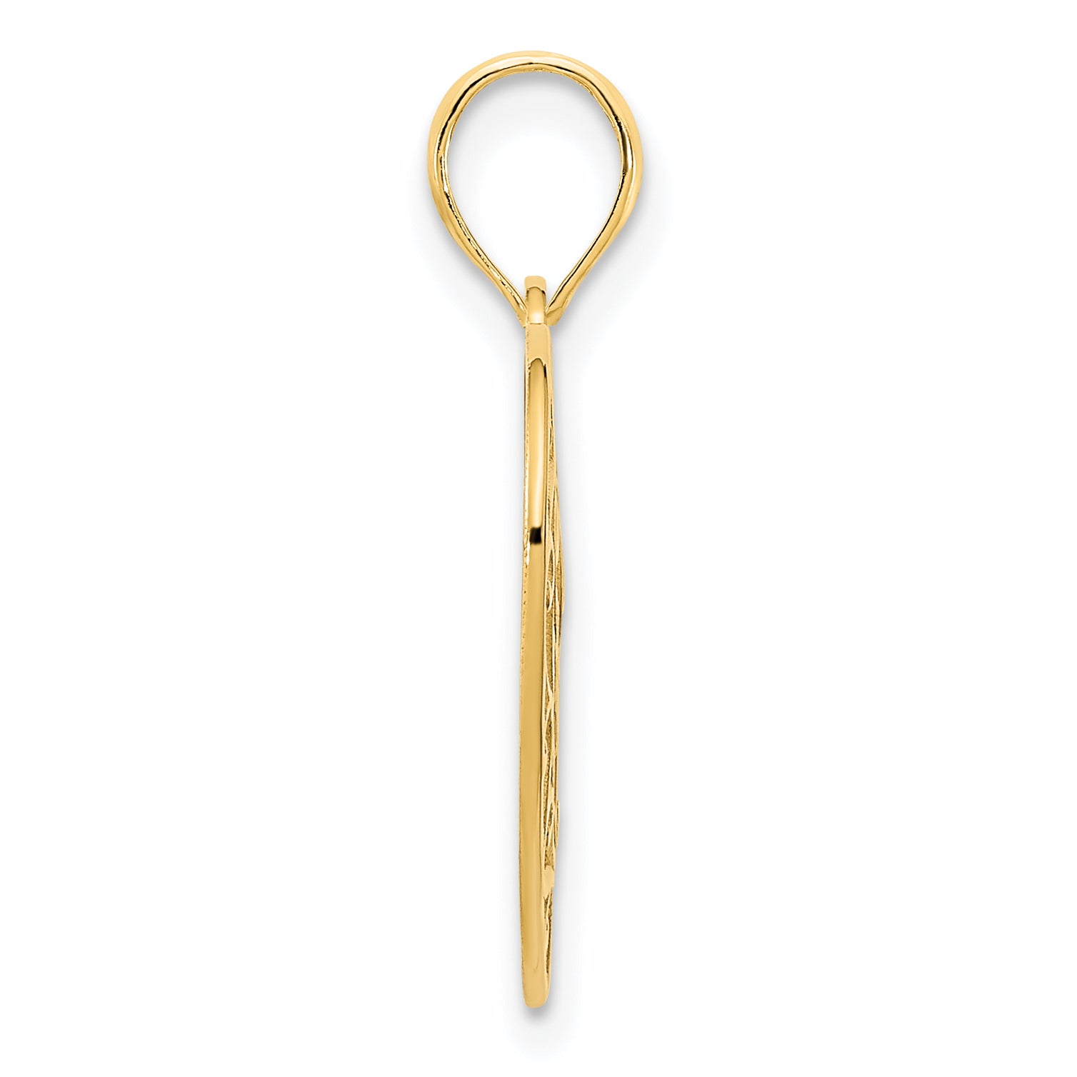 14ky Fancy Heart Pendant