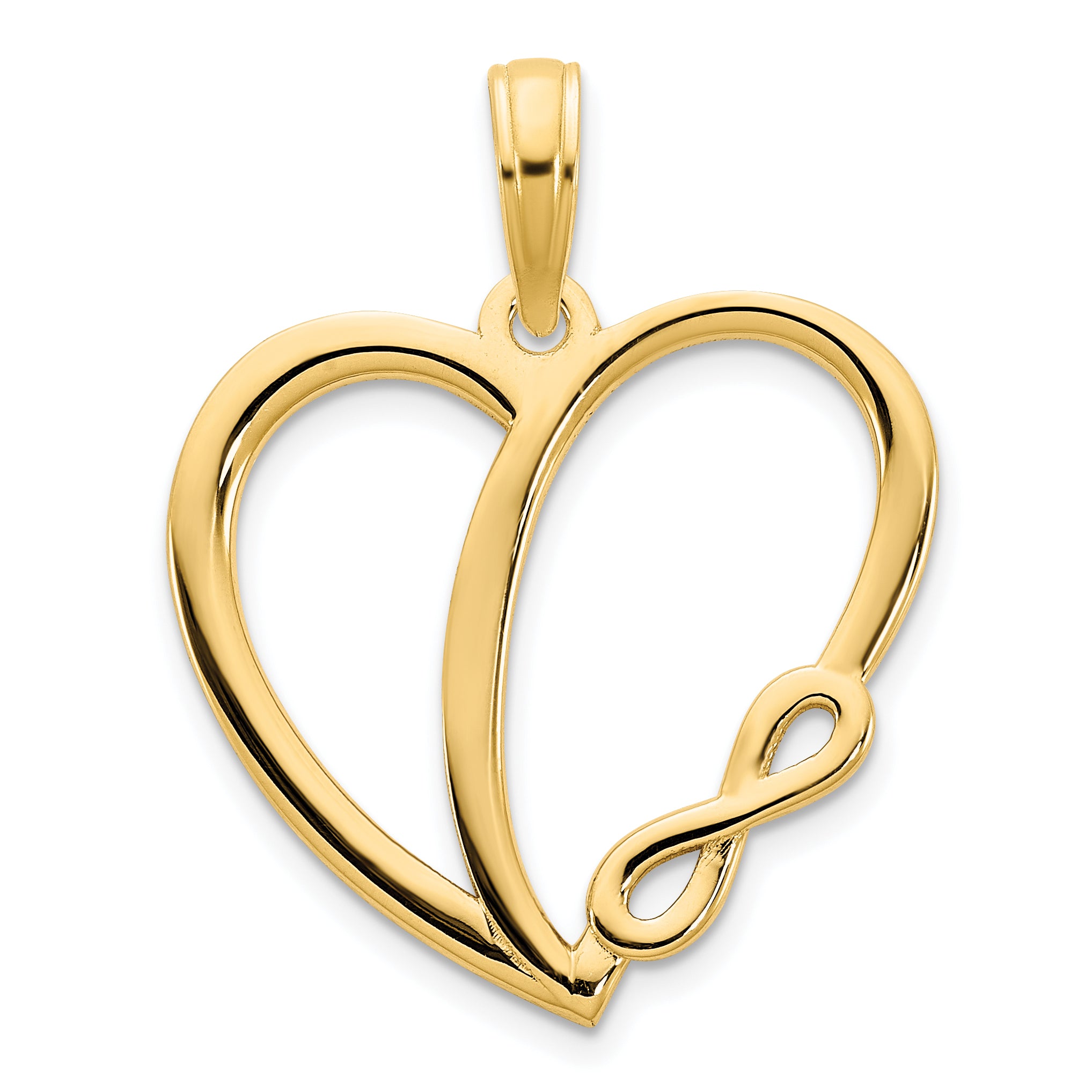 14ky Infinity Heart Charm Main image