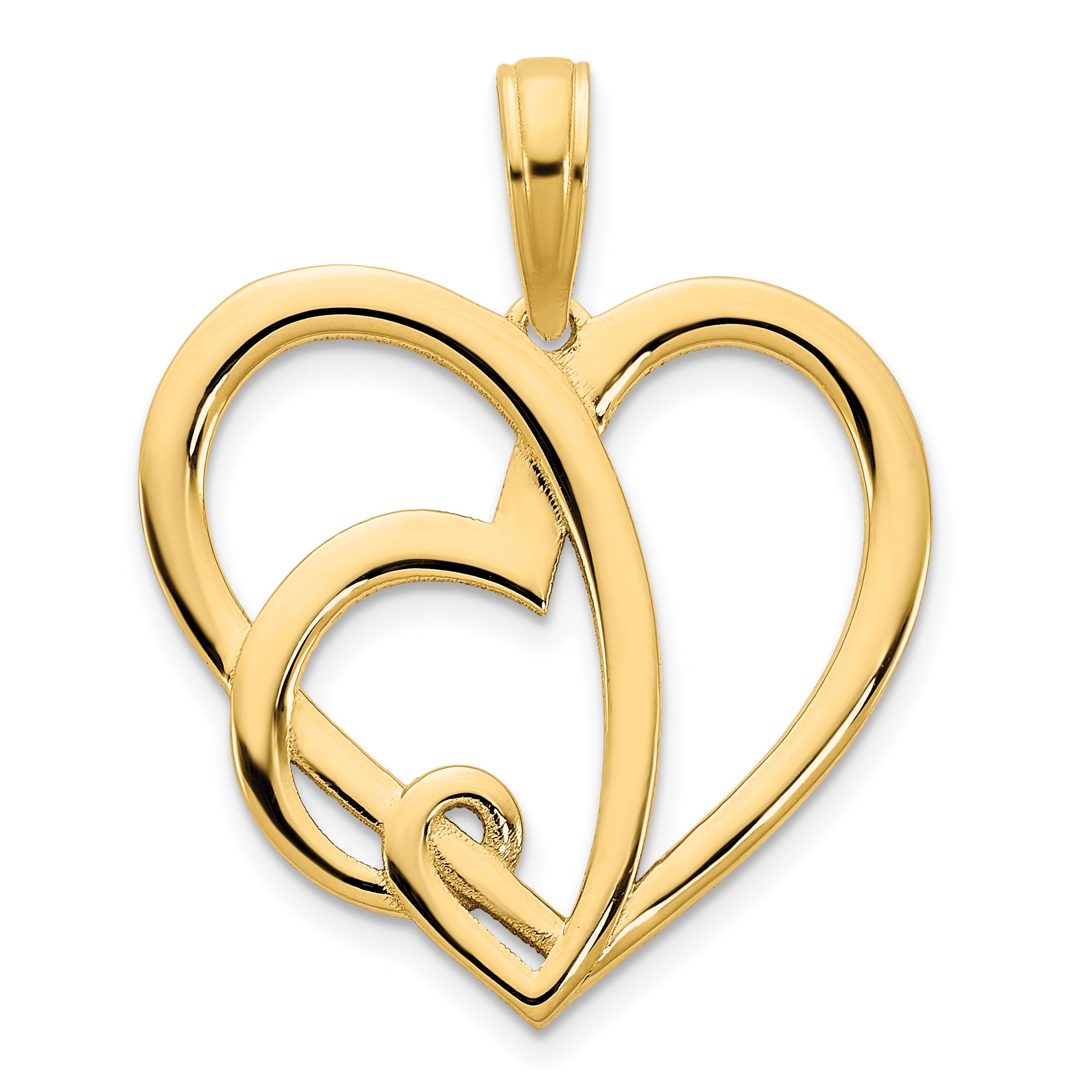 14k  Heart in a Heart Pendant Main image