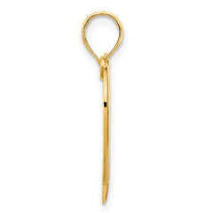 14k  Open Heart Pendant