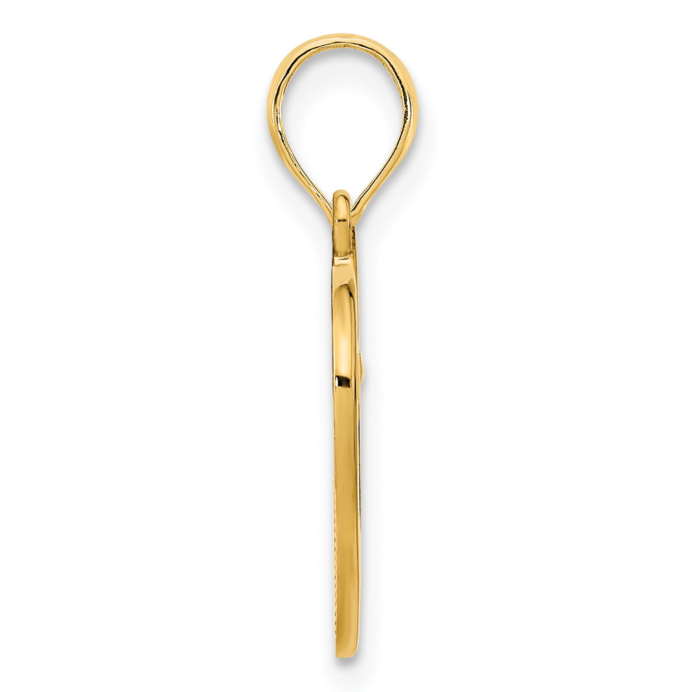 14k Fancy Open Heart Pendant