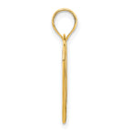 14k Open Heart Pendant