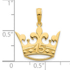 14k 15 Crown Pendant
