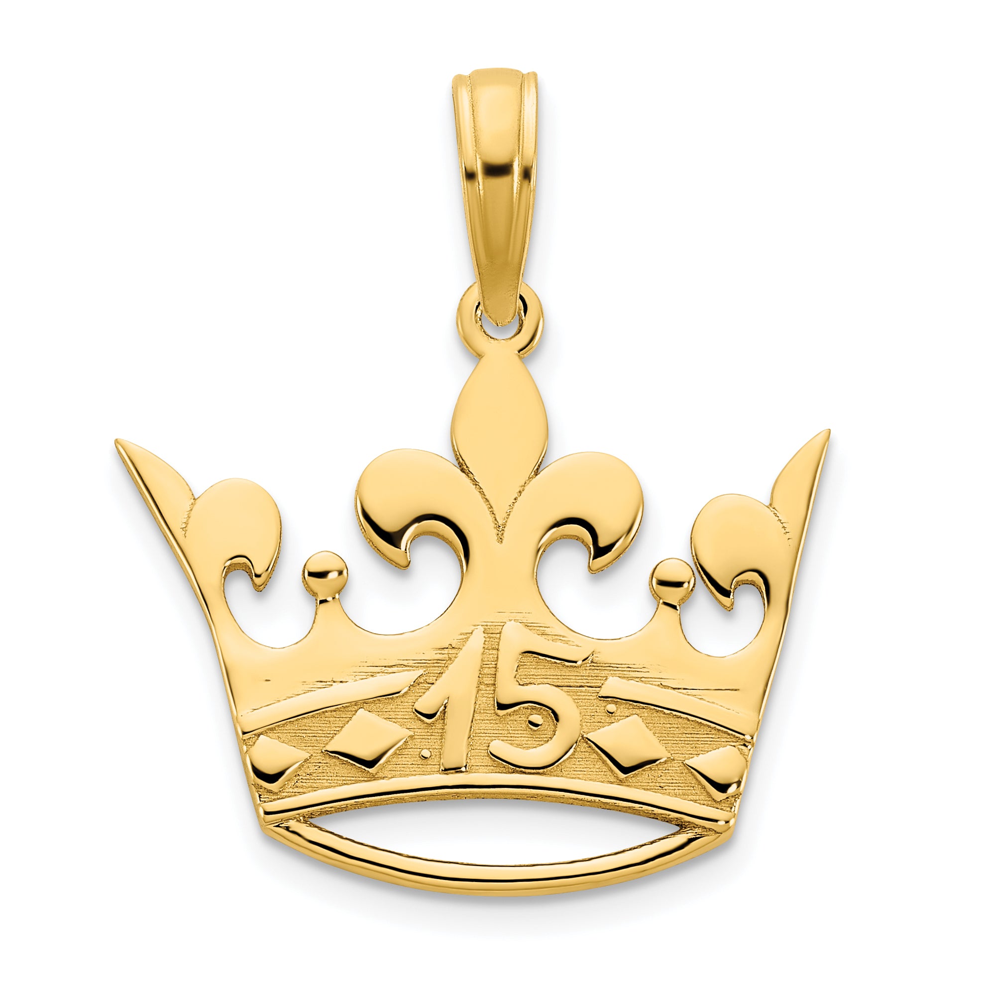 14k 15 Crown Pendant Main image