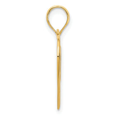 14ky Heart in a Heart Pendant