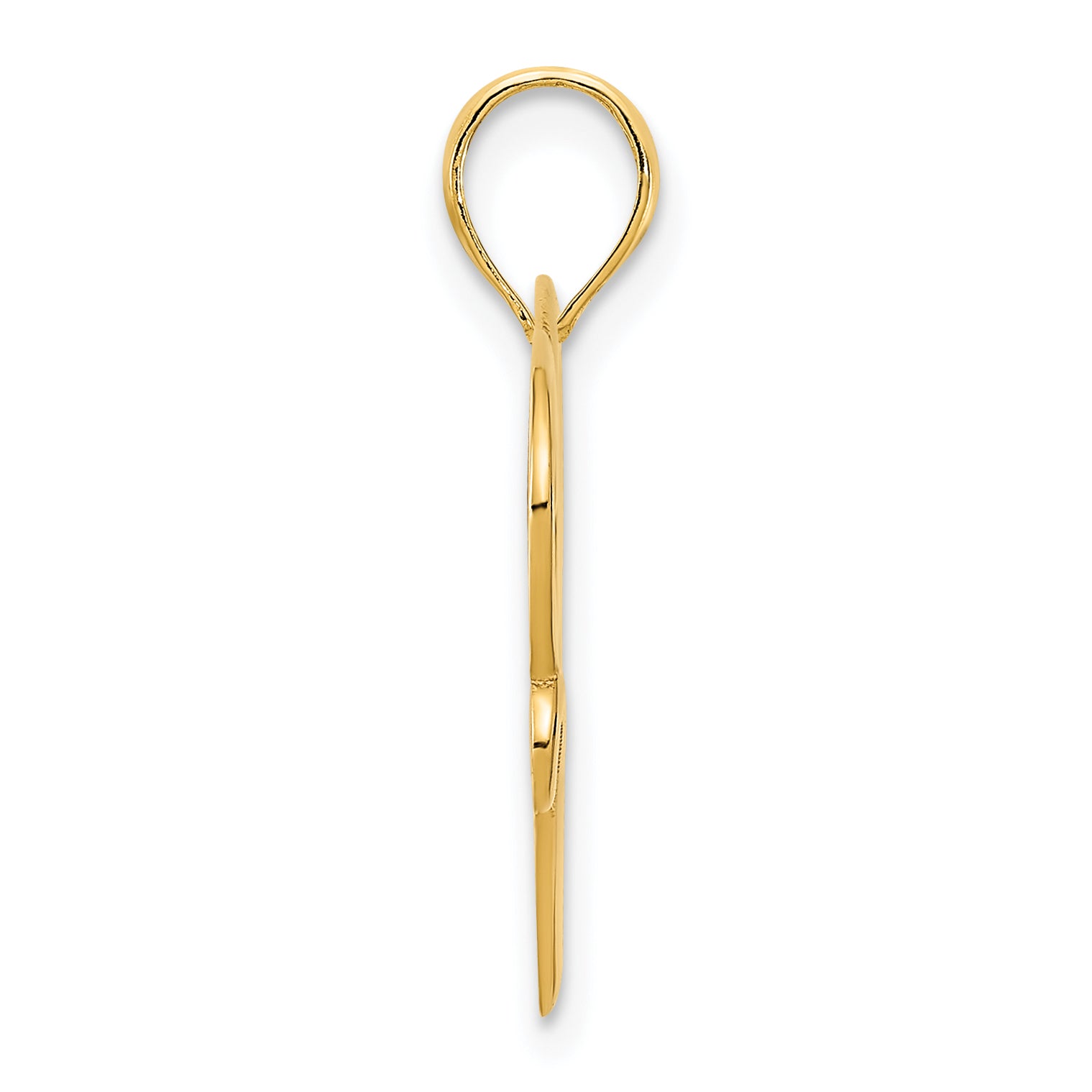 14ky Heart in a Heart Pendant