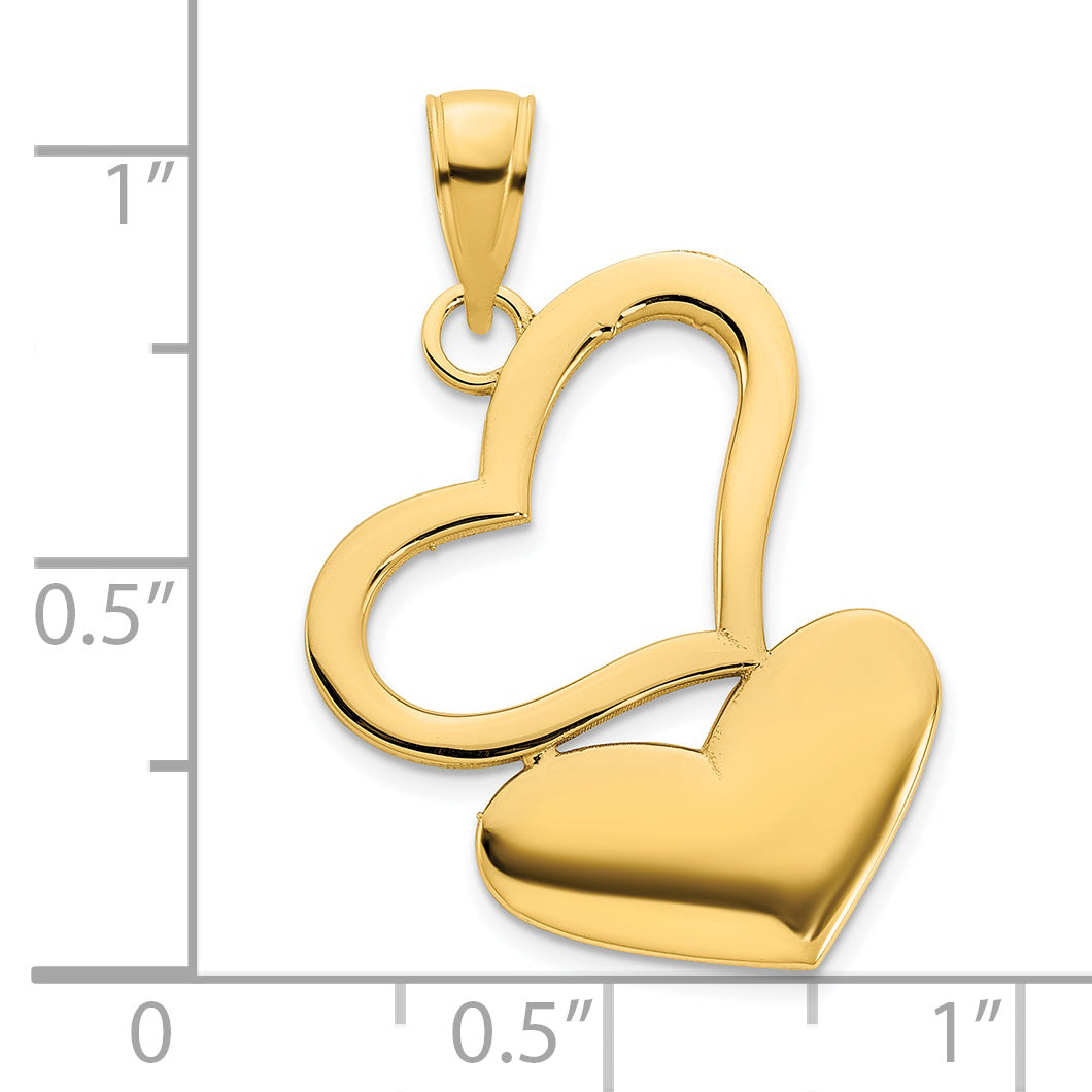 14ky Hearts Pendant Secondary image