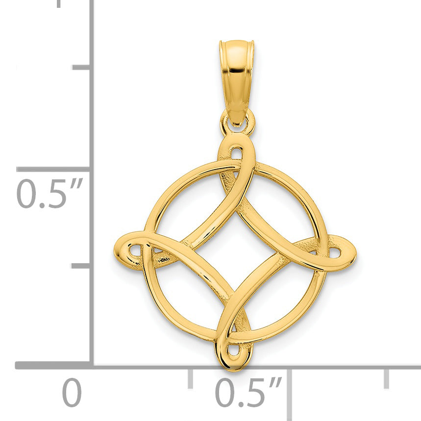 14ky Fancy Design Pendant