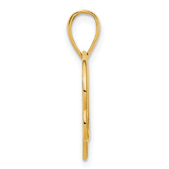 14k  Fancy Heart Pendant