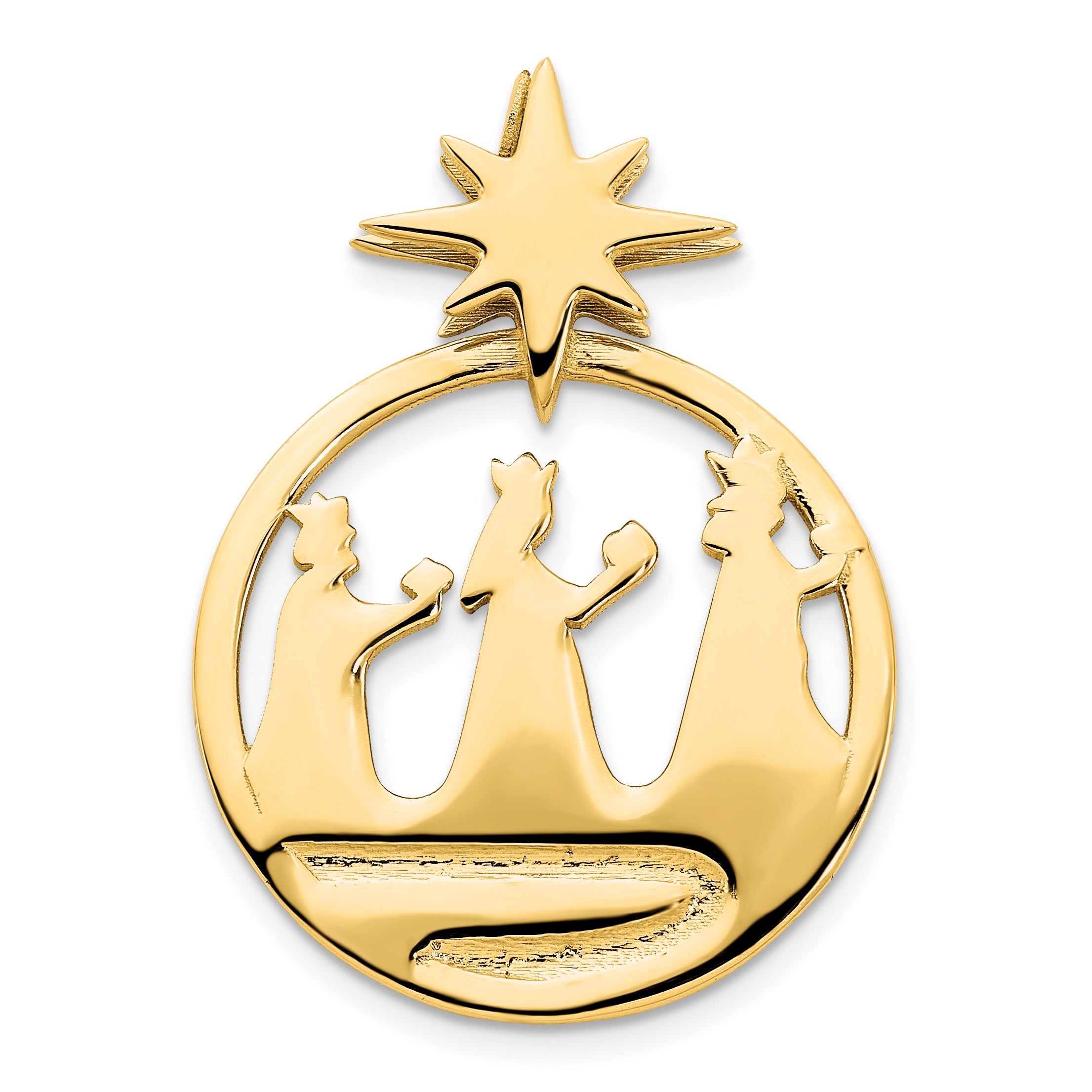 14k Polished Three Wise Men North Star Pendant Main image
