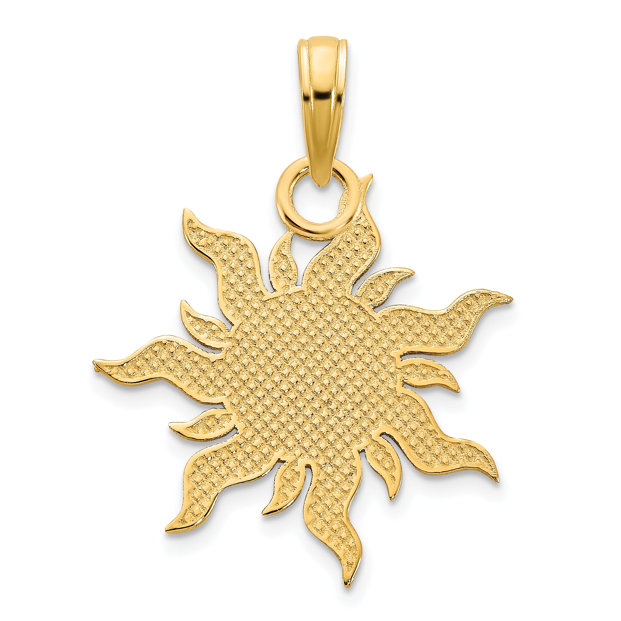 14k Epoxy I LOVE MY SUNSHINE Sun Pendant
