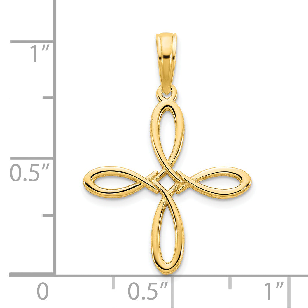 14k Fancy Cross Pendant