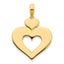 14ky Cut Out Heart Pendant
