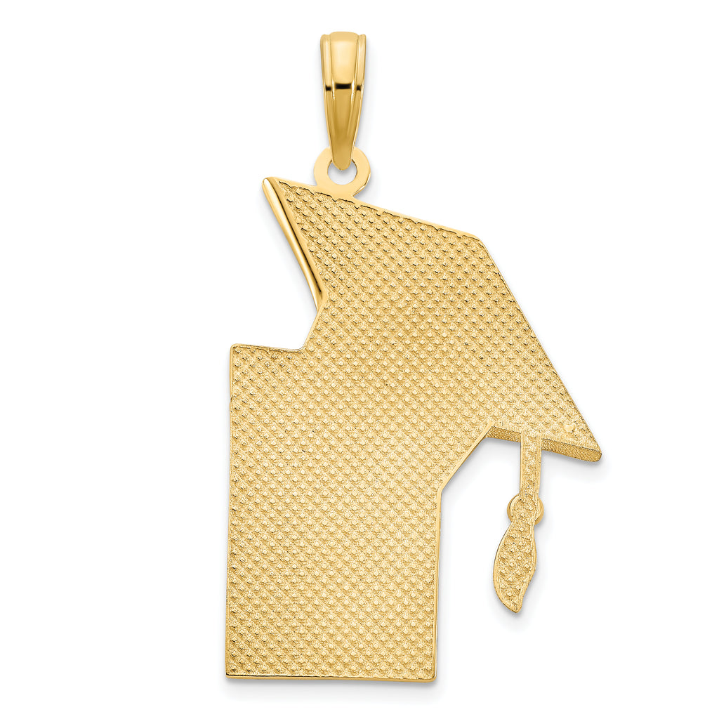 14k Epoxy Graduation Cap and Diploma Pendant